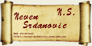 Neven Srdanović vizit kartica